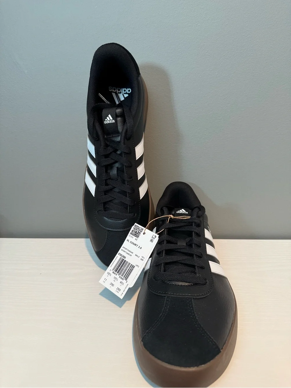 Adidas VL Court 3.0 Men’s Black & White Sneaker